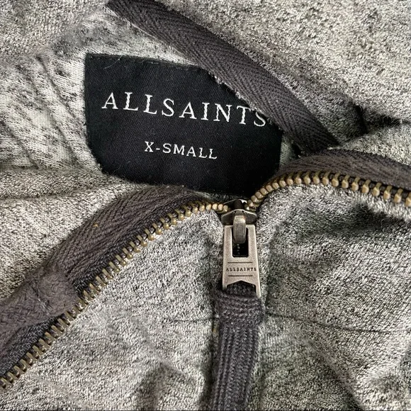All Saints Radar Hoodie Full Zip Jacket Sweatshirts & Hoodies